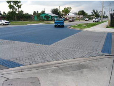 Atlantic Paving - Decorative Crosswalk at a Decorative Intersection.
