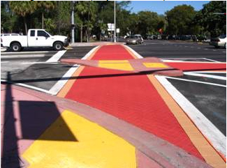Decorative Crosswalk, Decorative Roadway, Decorative Intersection.